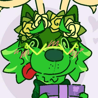 [AJ PAINTING] THE GREEN WOLF'S GIFT